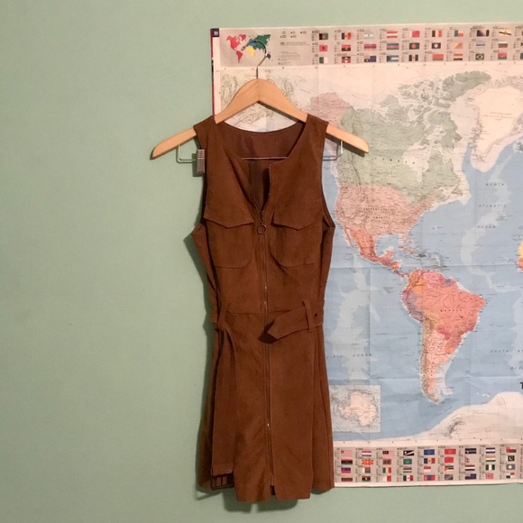 Abercrombie & Fitch Dresses & Skirts - Brown suede Abercrombie dress